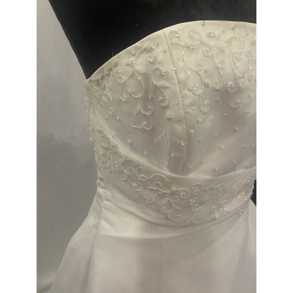 Memories By Maggie Sottero Wedding Gown Strapless with Modesty jacket 14 sequins - Picture 9 of 16